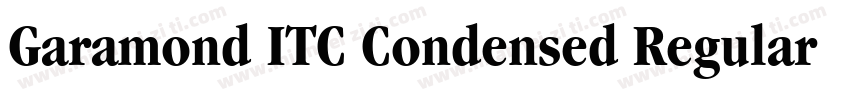 Garamond ITC Condensed Regular字体转换
